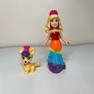 Mega Bloks Princess Mini figure and dog from Rainbow castle